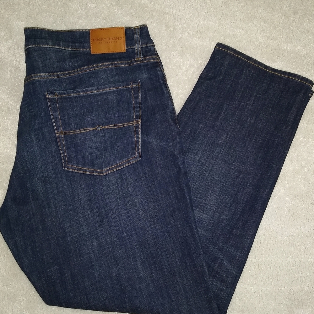 LUCKY BRAND STRAIGHT LEG BLUE JEANS MEN'S 40 x 32 *NEW